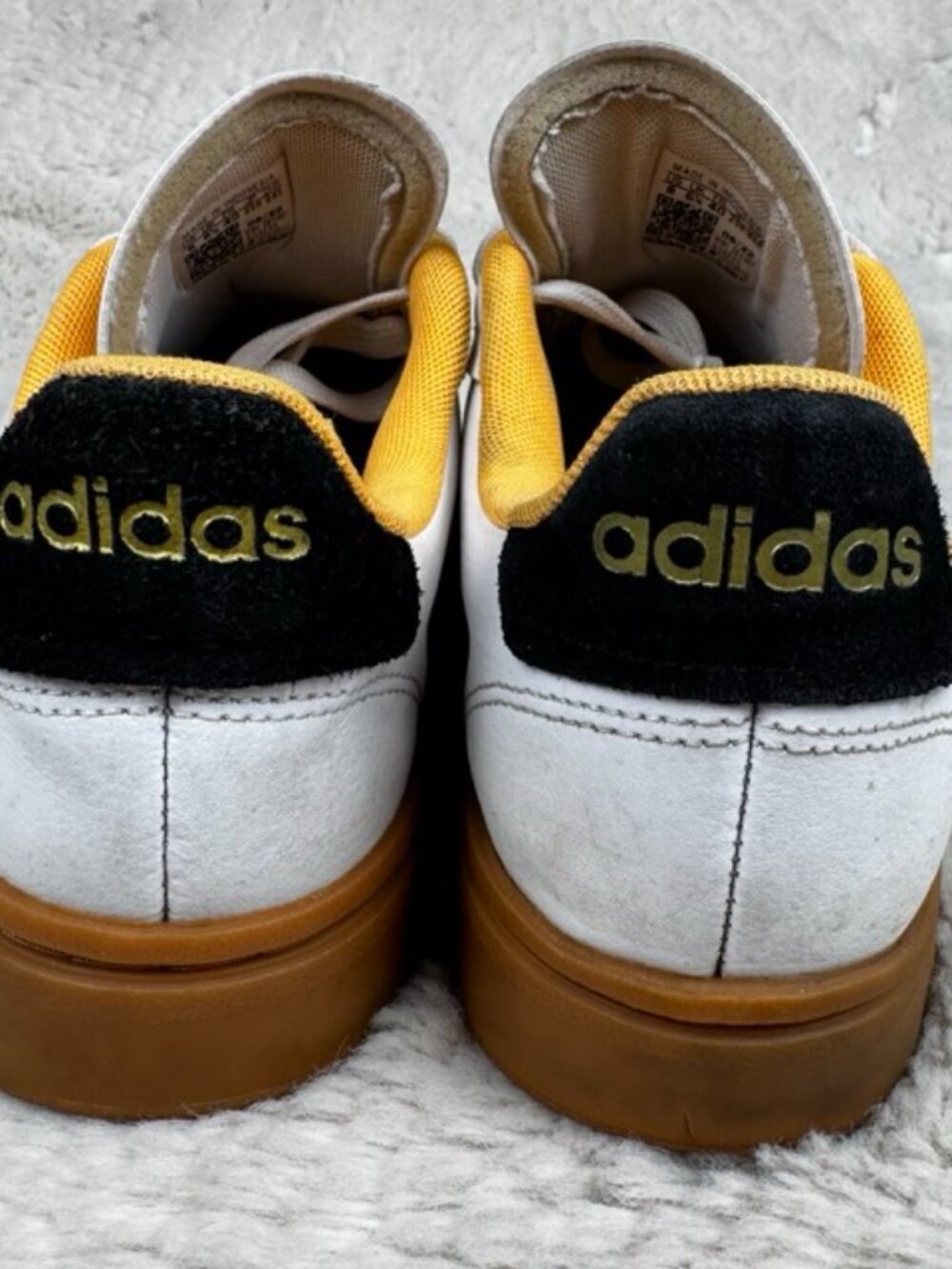 Adidas Grand Court Alpha White Flash Orange 2022 GX8165 Women's Size 8 Gum Sole - Picture 6 of 9